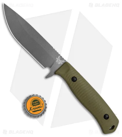 Benchmade Anonimus Fixed Blade Knife OD Green G-10 (5″ Gray) 539GY - Image 4