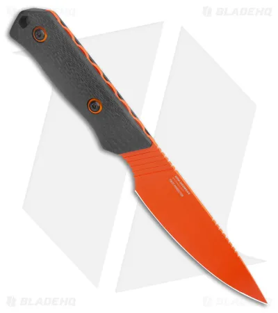Benchmade Fixed Blade: Benchmade Raghorn Hunting Fixed Blade Knife Carbon Fiber (4″ Orange) 15600OR - Image 2