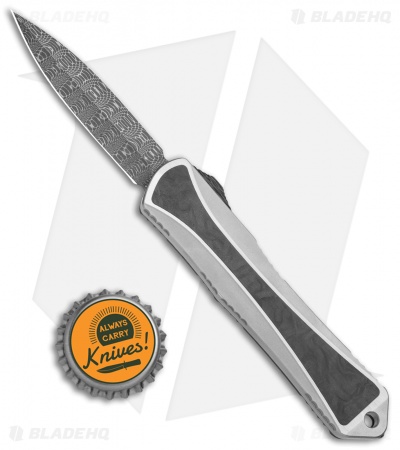 Heretic Knives Manticore-S D/A OTF Knife SS/CF D/E Entropic Ano Clip (2.5" Dam) - Image 5