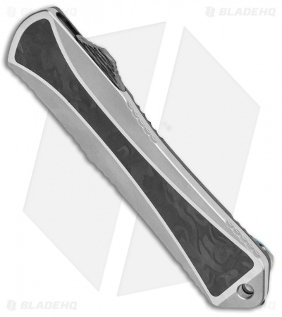 Heretic Knives Manticore-S D/A OTF Knife SS/CF D/E Entropic Ano Clip (2.5" Dam) - Image 2