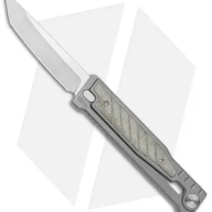 Reate EXO Gravity Tanto Knife Titanium/Green Micarta (3.75″ Satin)