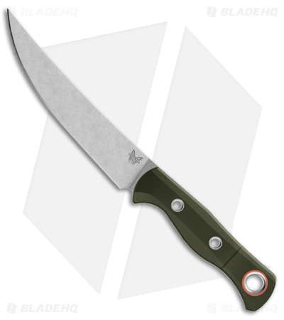 Benchmade Meatcrafter Hunting Fixed Blade Knife Green G-10 (6.1″ SW) 15500-3