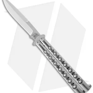 Benchmade Balisong: Benchmade 42 Balisong Knife Titanium Butterfly Knife T-Latch (Plain) BM42